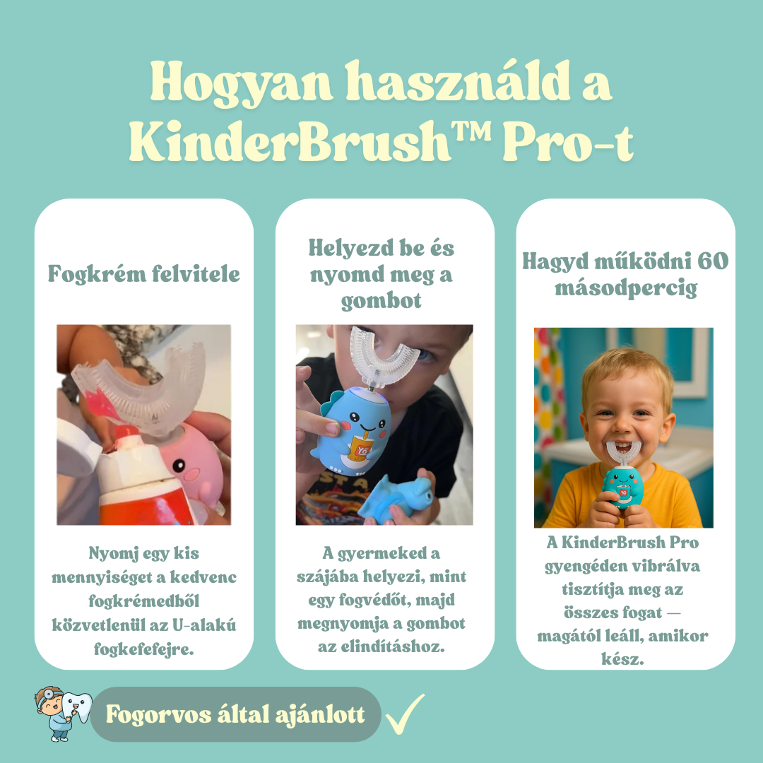 KinderBrush™ Pro - U-Alakú Fogkefe Gyermekeknek